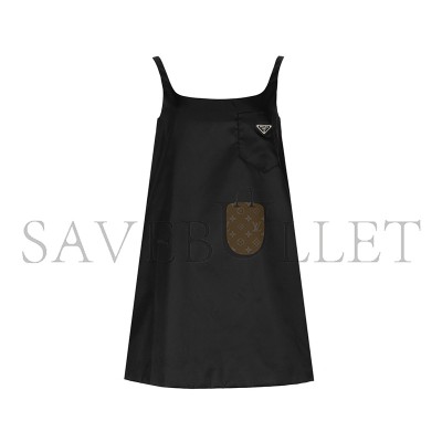 PRADA RE-NYLON DRESS BLACK 